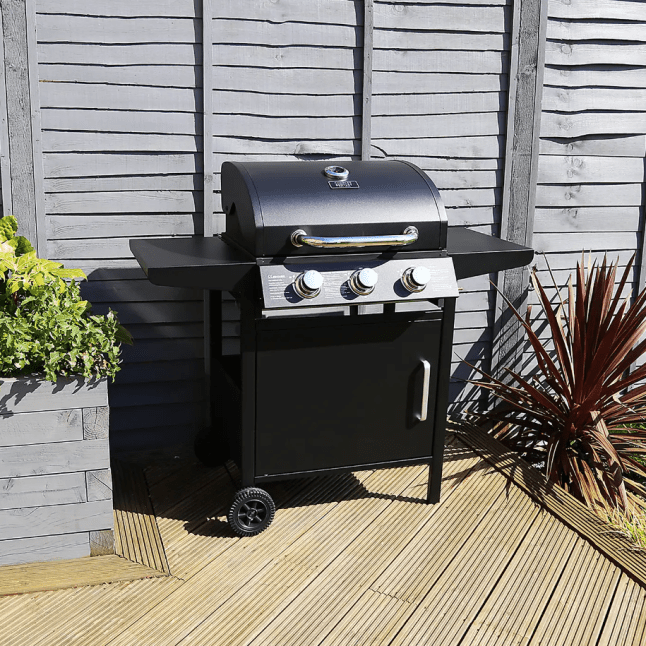 Charles Bentley Steel 3 Burner Gas BBQ from Dunelm