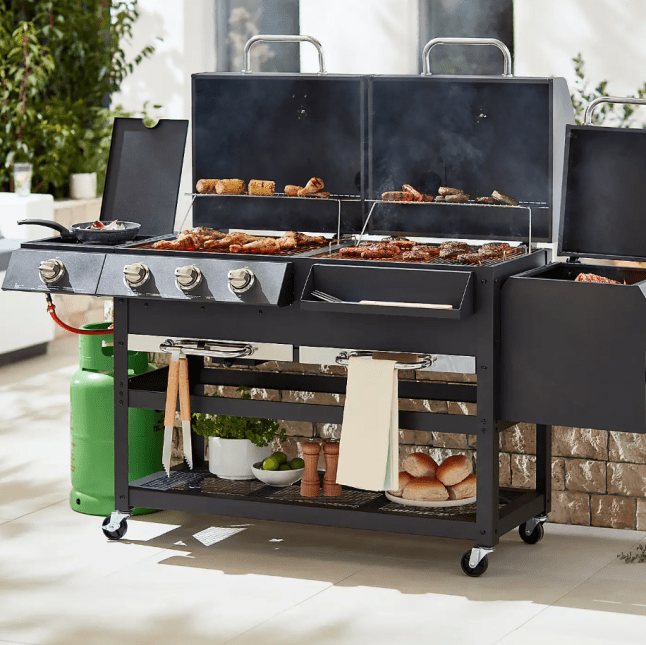 Tower Ignite Multi XL Gas BBQ, Black Steel from Dunelm