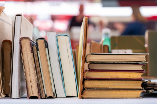 Diverse collection of second-hand books