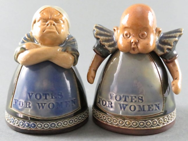 Ceramic Inkwell Suffragettes