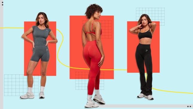 Models wearing Gymshark Vital Sculpt collection