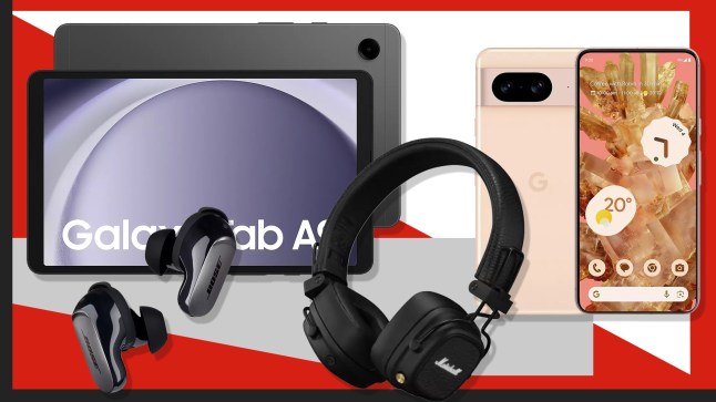 Products on sale during the Argos Red Sale - including Galaxy Tab, Marshall headphones, Google Pixel phone and